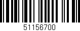 Código de barras (EAN, GTIN, SKU, ISBN): '51156700'