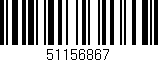 Código de barras (EAN, GTIN, SKU, ISBN): '51156867'