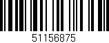 Código de barras (EAN, GTIN, SKU, ISBN): '51156875'