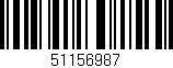 Código de barras (EAN, GTIN, SKU, ISBN): '51156987'