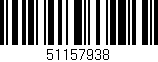 Código de barras (EAN, GTIN, SKU, ISBN): '51157938'