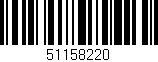 Código de barras (EAN, GTIN, SKU, ISBN): '51158220'