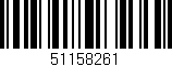 Código de barras (EAN, GTIN, SKU, ISBN): '51158261'