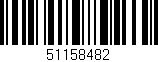 Código de barras (EAN, GTIN, SKU, ISBN): '51158482'