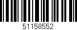 Código de barras (EAN, GTIN, SKU, ISBN): '51158552'
