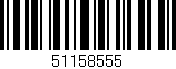 Código de barras (EAN, GTIN, SKU, ISBN): '51158555'