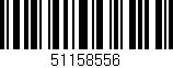 Código de barras (EAN, GTIN, SKU, ISBN): '51158556'
