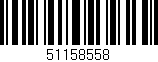 Código de barras (EAN, GTIN, SKU, ISBN): '51158558'