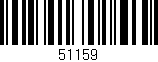 Código de barras (EAN, GTIN, SKU, ISBN): '51159'