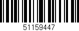Código de barras (EAN, GTIN, SKU, ISBN): '51159447'