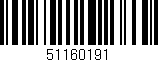 Código de barras (EAN, GTIN, SKU, ISBN): '51160191'