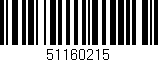 Código de barras (EAN, GTIN, SKU, ISBN): '51160215'