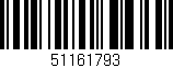 Código de barras (EAN, GTIN, SKU, ISBN): '51161793'