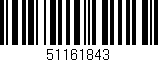 Código de barras (EAN, GTIN, SKU, ISBN): '51161843'