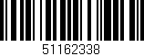 Código de barras (EAN, GTIN, SKU, ISBN): '51162338'