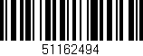 Código de barras (EAN, GTIN, SKU, ISBN): '51162494'
