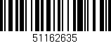 Código de barras (EAN, GTIN, SKU, ISBN): '51162635'