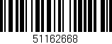 Código de barras (EAN, GTIN, SKU, ISBN): '51162668'