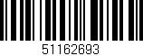 Código de barras (EAN, GTIN, SKU, ISBN): '51162693'