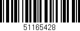 Código de barras (EAN, GTIN, SKU, ISBN): '51165428'