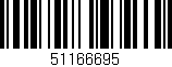 Código de barras (EAN, GTIN, SKU, ISBN): '51166695'