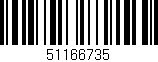 Código de barras (EAN, GTIN, SKU, ISBN): '51166735'