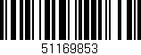 Código de barras (EAN, GTIN, SKU, ISBN): '51169853'