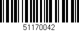 Código de barras (EAN, GTIN, SKU, ISBN): '51170042'
