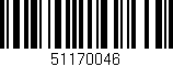Código de barras (EAN, GTIN, SKU, ISBN): '51170046'