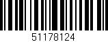 Código de barras (EAN, GTIN, SKU, ISBN): '51178124'