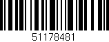 Código de barras (EAN, GTIN, SKU, ISBN): '51178481'