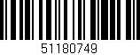 Código de barras (EAN, GTIN, SKU, ISBN): '51180749'