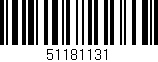 Código de barras (EAN, GTIN, SKU, ISBN): '51181131'