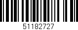 Código de barras (EAN, GTIN, SKU, ISBN): '51182727'
