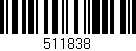 Código de barras (EAN, GTIN, SKU, ISBN): '511838'