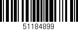 Código de barras (EAN, GTIN, SKU, ISBN): '51184899'