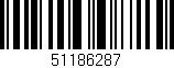 Código de barras (EAN, GTIN, SKU, ISBN): '51186287'