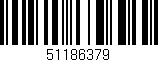 Código de barras (EAN, GTIN, SKU, ISBN): '51186379'