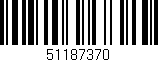 Código de barras (EAN, GTIN, SKU, ISBN): '51187370'