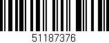 Código de barras (EAN, GTIN, SKU, ISBN): '51187376'