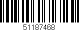 Código de barras (EAN, GTIN, SKU, ISBN): '51187468'