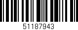 Código de barras (EAN, GTIN, SKU, ISBN): '51187943'