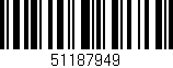Código de barras (EAN, GTIN, SKU, ISBN): '51187949'