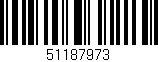Código de barras (EAN, GTIN, SKU, ISBN): '51187973'