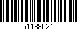 Código de barras (EAN, GTIN, SKU, ISBN): '51188021'