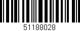 Código de barras (EAN, GTIN, SKU, ISBN): '51188028'