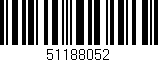 Código de barras (EAN, GTIN, SKU, ISBN): '51188052'