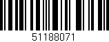 Código de barras (EAN, GTIN, SKU, ISBN): '51188071'