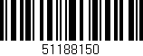 Código de barras (EAN, GTIN, SKU, ISBN): '51188150'
