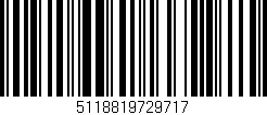 Código de barras (EAN, GTIN, SKU, ISBN): '5118819729717'